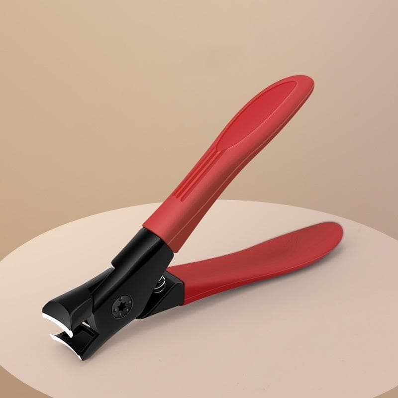 3Colors Anti-splash Nail Clippers Thick Hard Nail Special Nail Clippers Single Nail Clippers Large Size Household Nail Clippers 9*5.3cm red