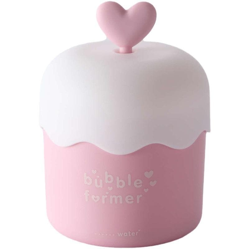 Foam Maker Bubble Skin Care Beauty Face Cleaning Foam Device Cup Bottle Cleanser Facial Makeup Remover Tool pink