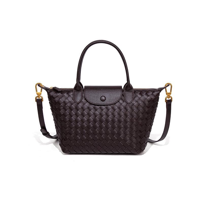 Trendy Longxiang Hand-woven Bag, Casual and Versatile Hand-held Women's Bag, Retro and Niche Single-shoulder Crossbody Dumpling Bag
