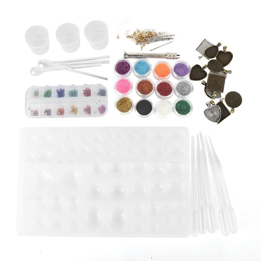 DIY Silicone Resin Jewelry Casting Molds Resin Making Kit Craft Creating Tools