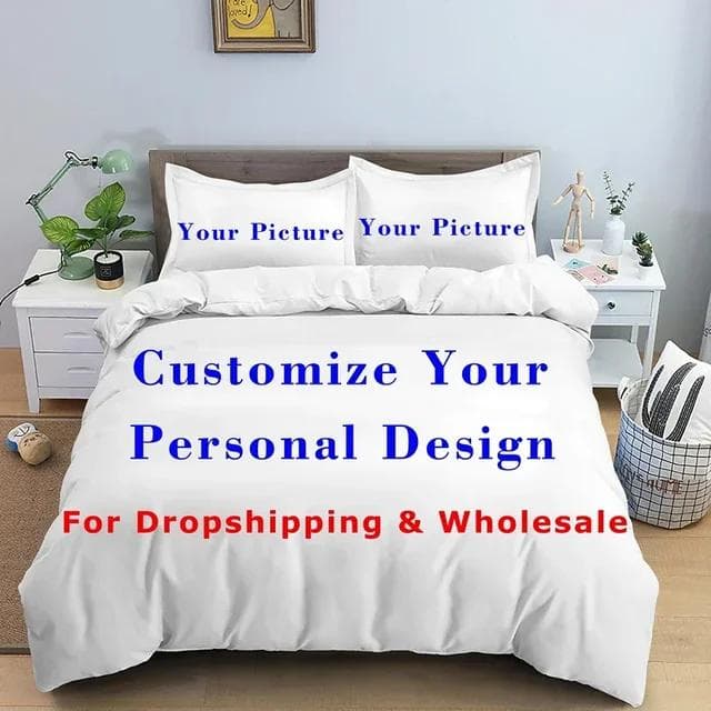 3D Custom Po Bedding Set Interesting Creative Customized Duvet Cover With Pillowcases Twin Full Queen King Size Dropshipping Au-Single140x210cm