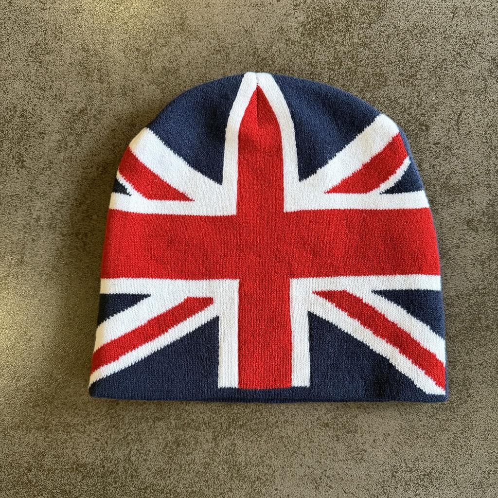 Uk Knit Hat For Men Women Cold Weather Warm Beanie With Adjustable Fit Dark blue