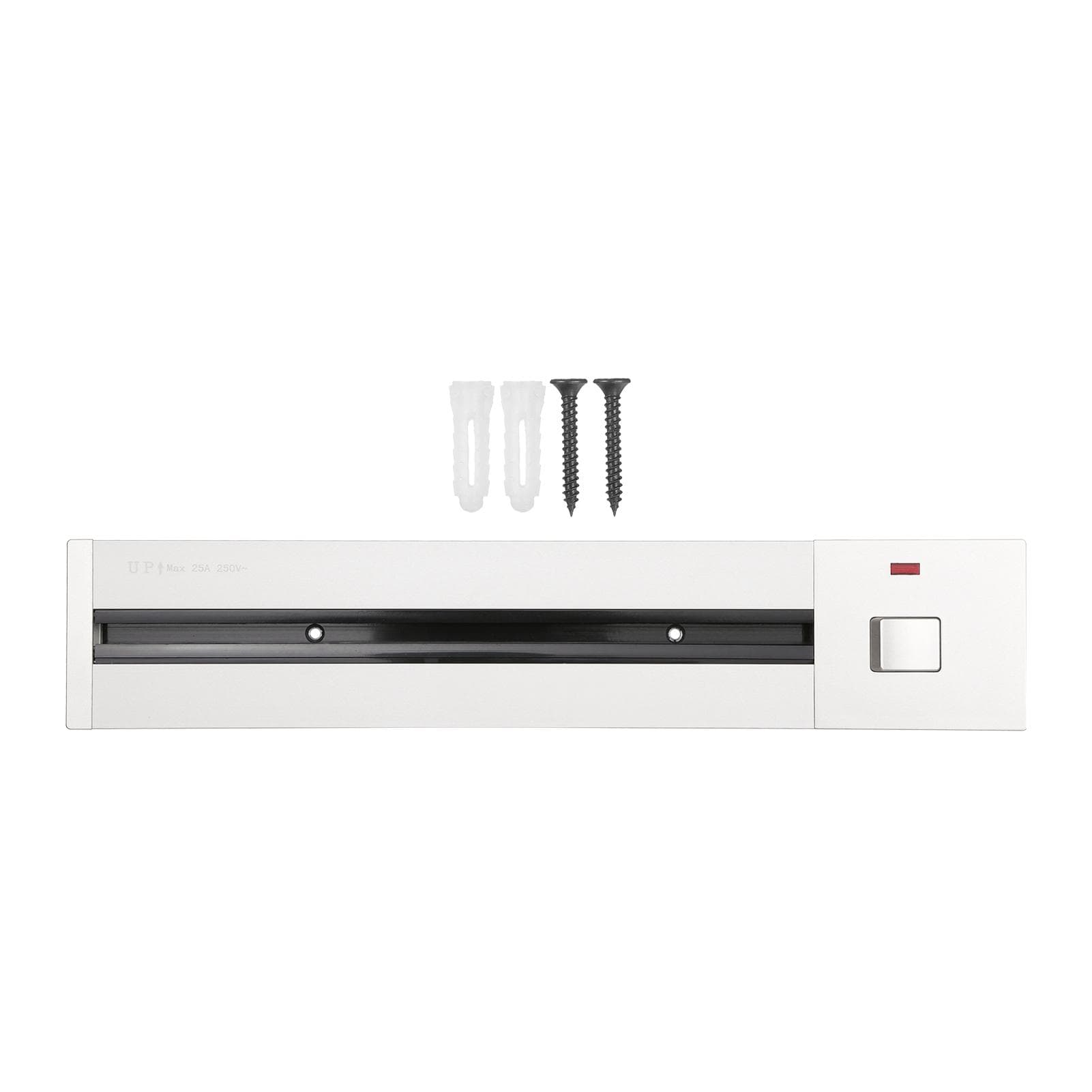 Removable Electrical Outlet Track System Concealed Type 6000W High Power Track System Movable Wall silver
