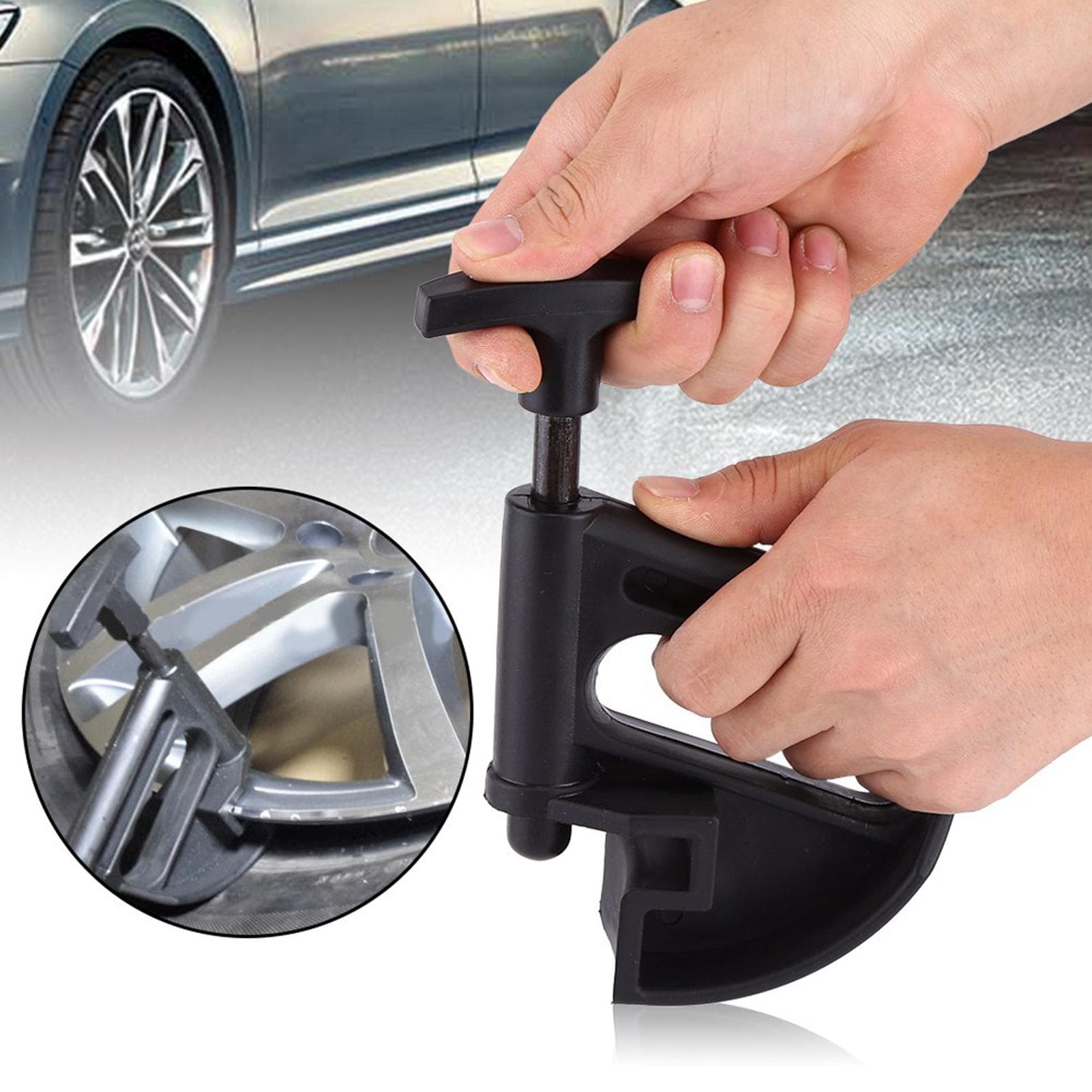 Tire Changer Bead Clamp Drop Center Tool Universal Rim Pry Wheel Changing Helper