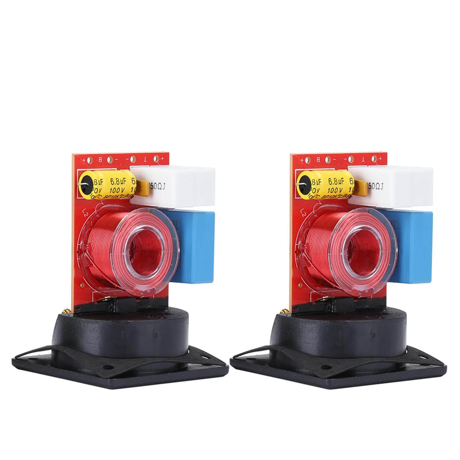 2PCS D222 High Low Frequency Divider Convenient Using Crossover Filter with Wire Box