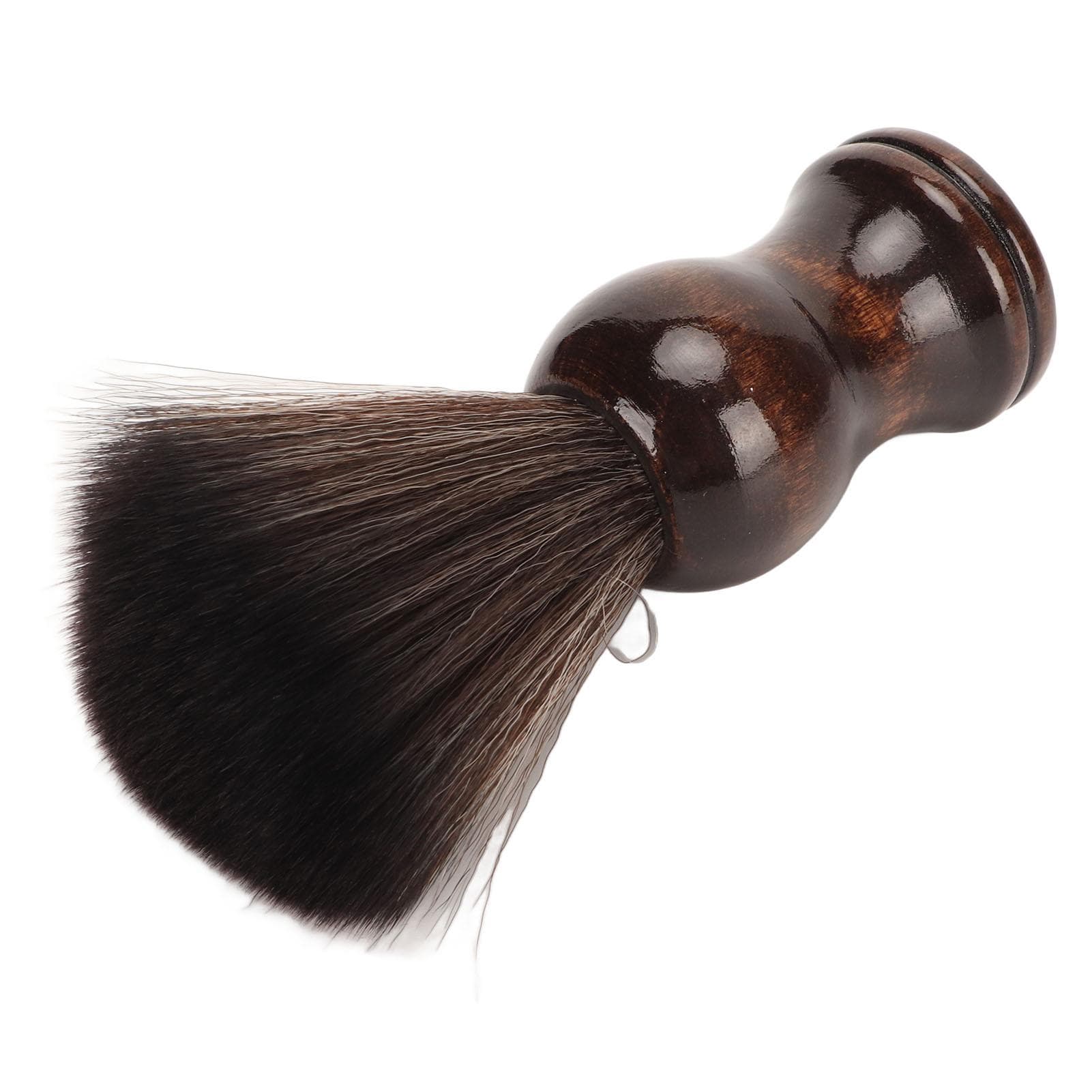 Beard Foam Brush Portable Dirt Removal Nylon Soft Shave Brush with Comfortable Handle for Men