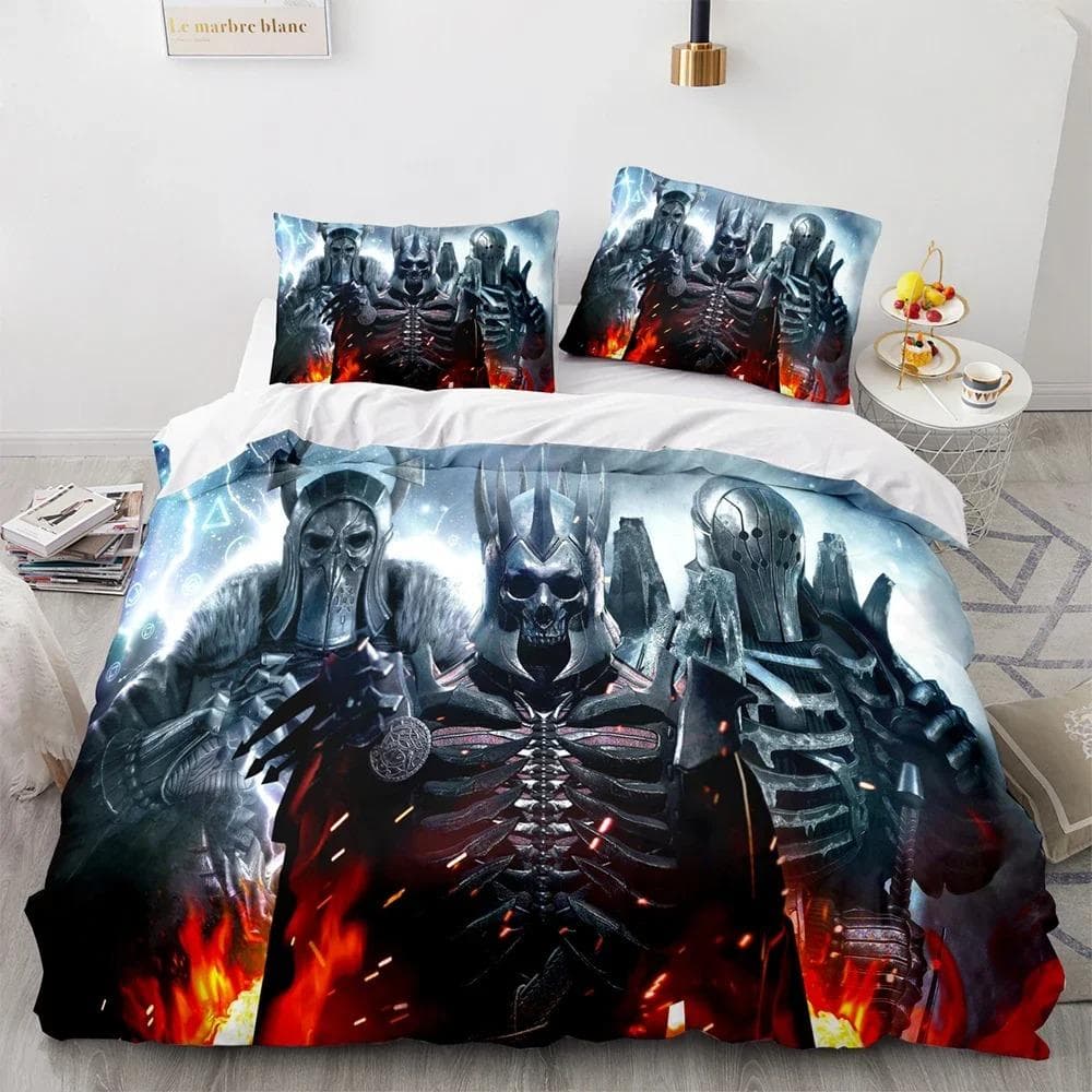 3D Printed The Witchers Bedding Set Boys Girls Twin Queen Size Duvet Cover Pillowcase Bed Kids Adult Home Textile 70x133cm 2pcs