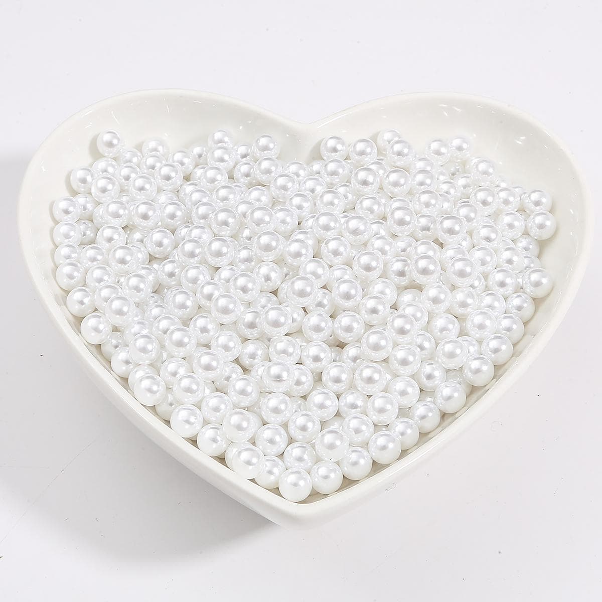 2-18mm No Hole Multi Color Round Plastic ABS Imitation Pearl Beads for DIY Jewelry Making 5mm 300pcs white