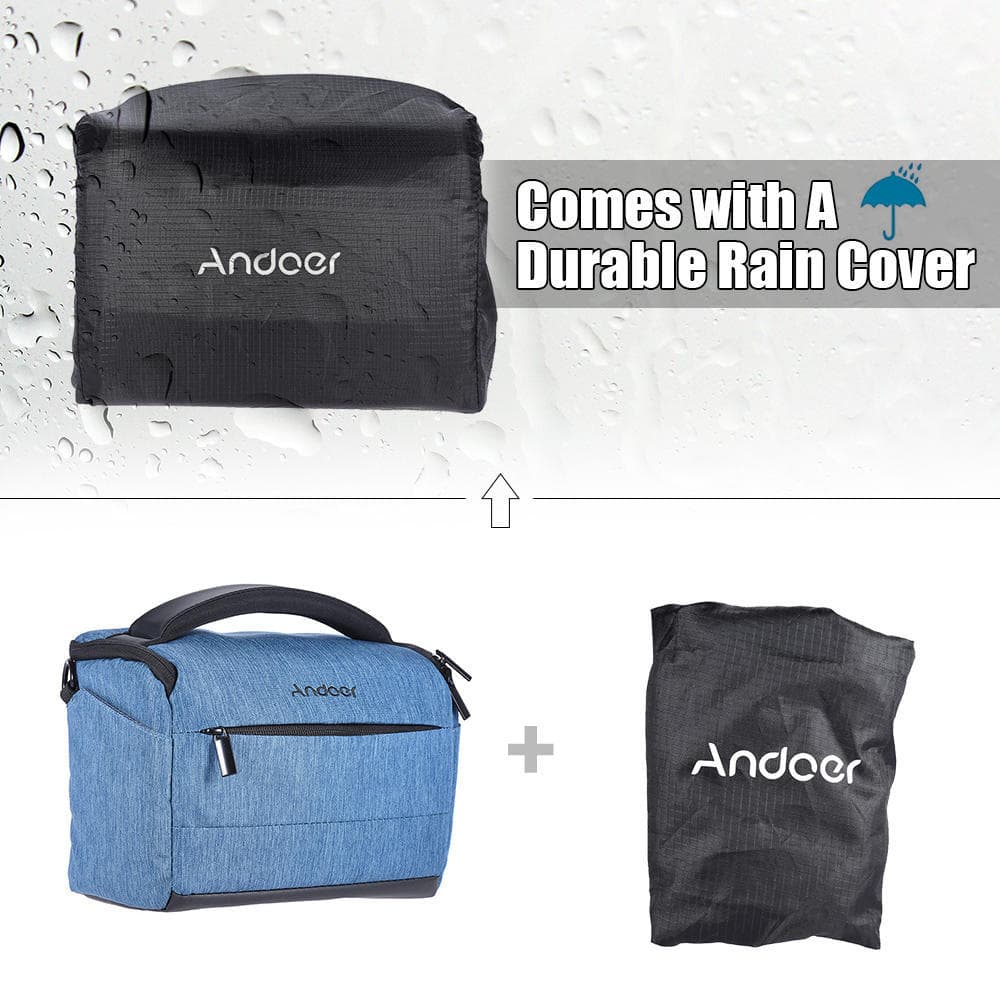 Portable Fashion DSLR Shoulder Bag Camera Case for Sony Canon Nikon blue