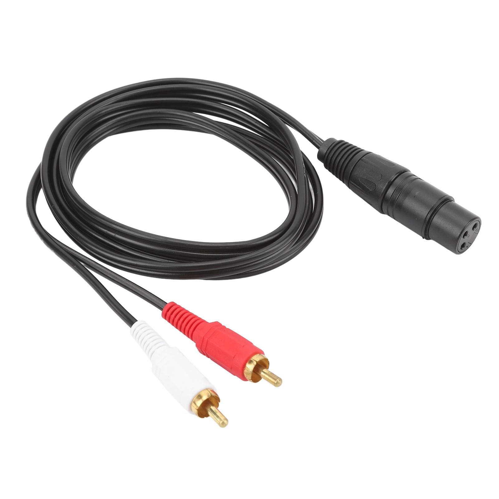 XLR Cable 4.9ft 22AWG OFC XLR Female Y Splitter Cable for Amplifier Mixer Microphone