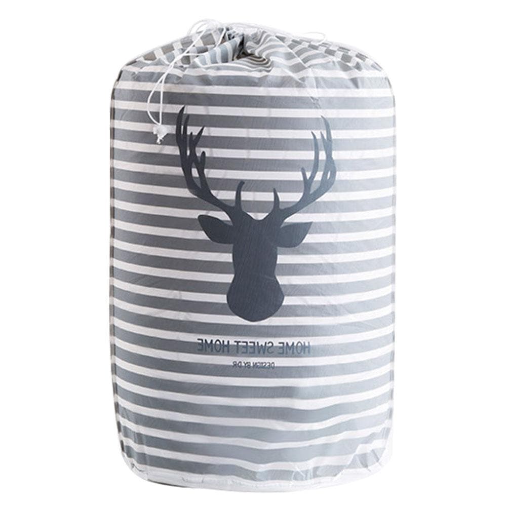 Cylindrical Large Clothes Pillow Blanket Quilt Storage Bags Reusable Drawstring Packing Bag Home