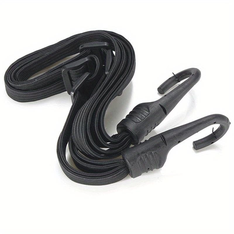 Universal 60cm Motorcycle Luggage Strap Moto Helmet Gears Fixed Elastic Buckle Rope High-Strength Retractable Protective Net black