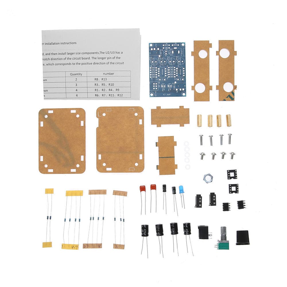 47 Amp DIY NE5532 Hi-Fi Headphone Amplifier Kit With Housing DC9V-18V