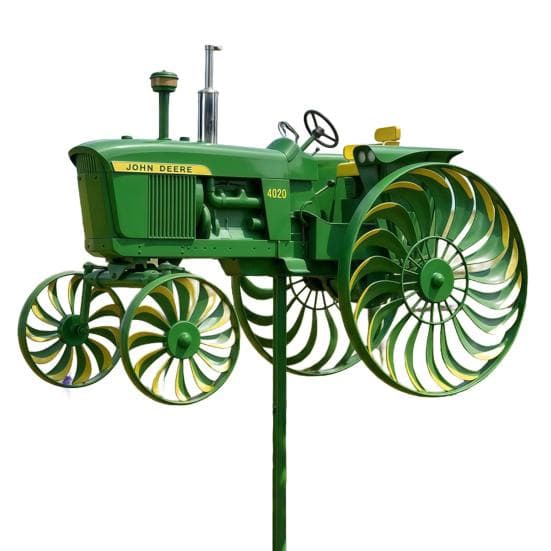 Skeleton Riding Motorcycle Wind Spinner Decoration Metal Kinetic Tractor Windmill Sculpture Outdoor Garden Yard Patio Lawn Decoration B