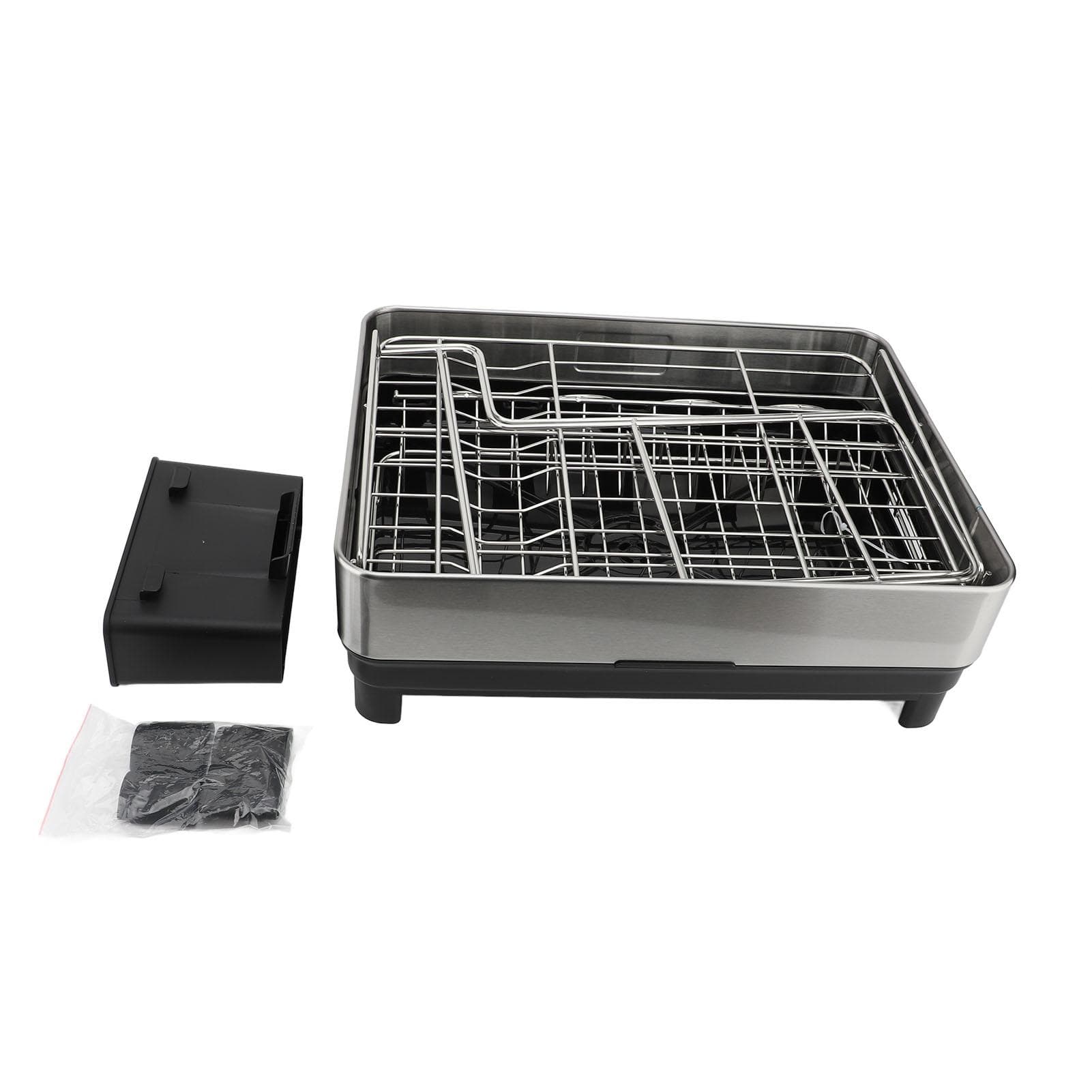Stainless Steel Dish Drying Rack with Cutlery Holder Multifunctional Space Saving Dish Rack for