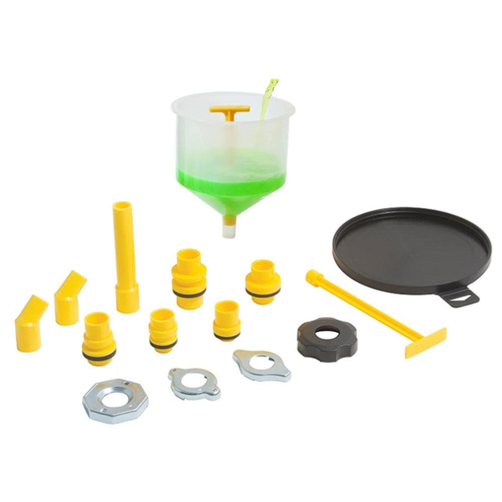 15-Piece Car Radiator Coolant Funnel Kit Spill-Free Funnel Cooling System Funnel Tool with Multiple multicolour