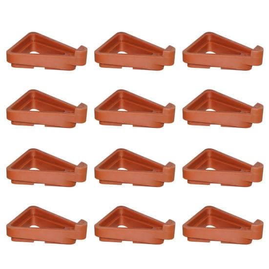 12Pcs/Set Pot Raising Pad Durable Water Saving Corrosion Resistant Gardening Resin Pot Feet Triangle Flower Planter A