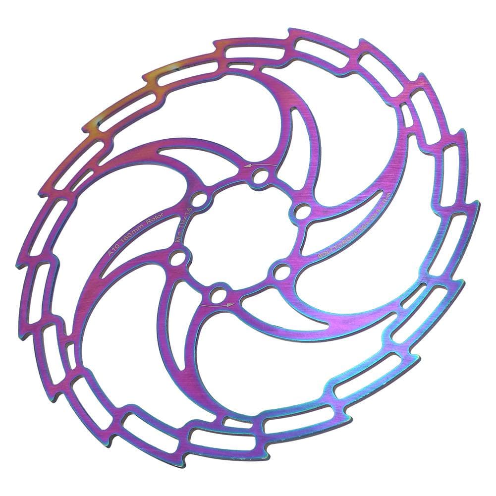 Stainless Steel Electroplating Color Dazzling Hollow Ultralight Bike Disc Brake Bicycle