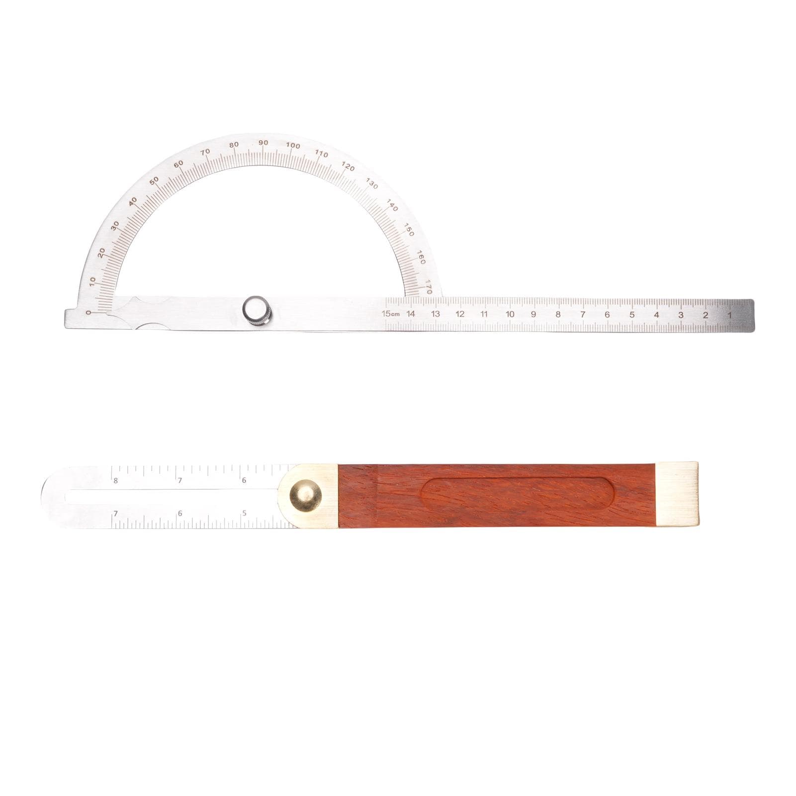 Angle Finder Protractor Kit Stainless Steel Brass Wood Adjustable Angle Protractor Ruler T Bevel