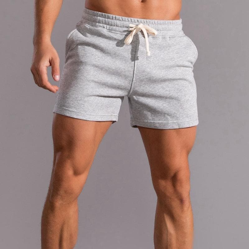 Fitness Cotton Shorts Men's Summer Shorts Casual Oversized Basketball Shorts Sport Shorts Running Sweatpants M light gray