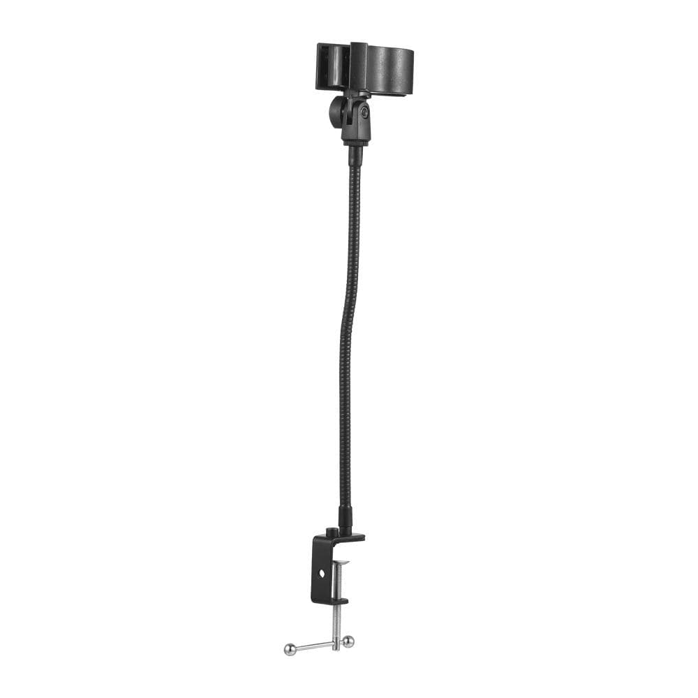 Microphone Bracket Flexible Bracket Adjustable Shaft Support Clamp-on Desktop Microphone Stand Live black