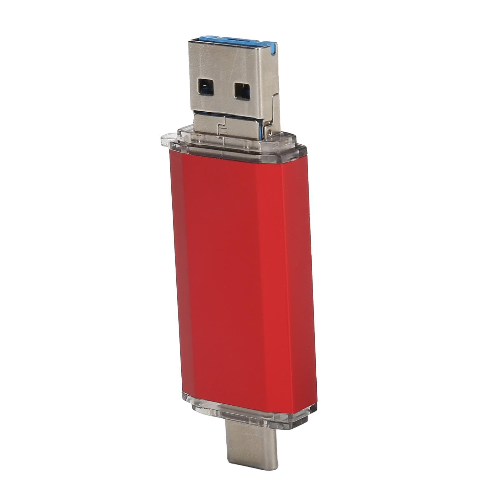 USB 3.0 U Disk Red Aluminum Alloy ThreeInOne High Speed Bulk Storage Memory Device(256GB ) 128GB