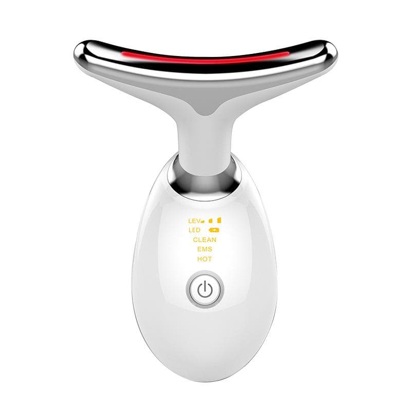 Neck Beauty Instrument Vibration Massage Neck Pattern Instrument Small Iron Lift Neck Face Color Light Introduction Beauty Instrument Facial Beauty
