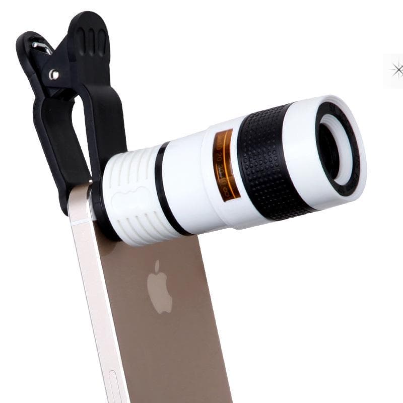 Factory Wholesale New 8×18 High-definition Mobile Phone Telescope Universal Camera External Universal Clip.