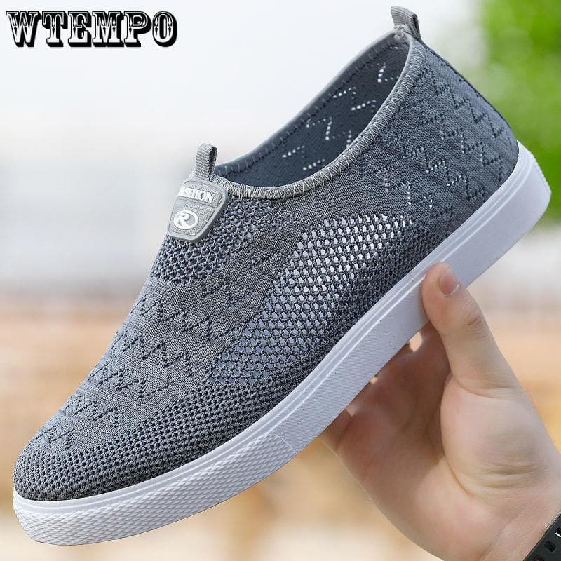 Men Casual Shoes Comfortable Running Shoes Fashion Walking Shoes Men Sneakers Lightweight Breathable Old Beijing Cloth Shoes 44 grey