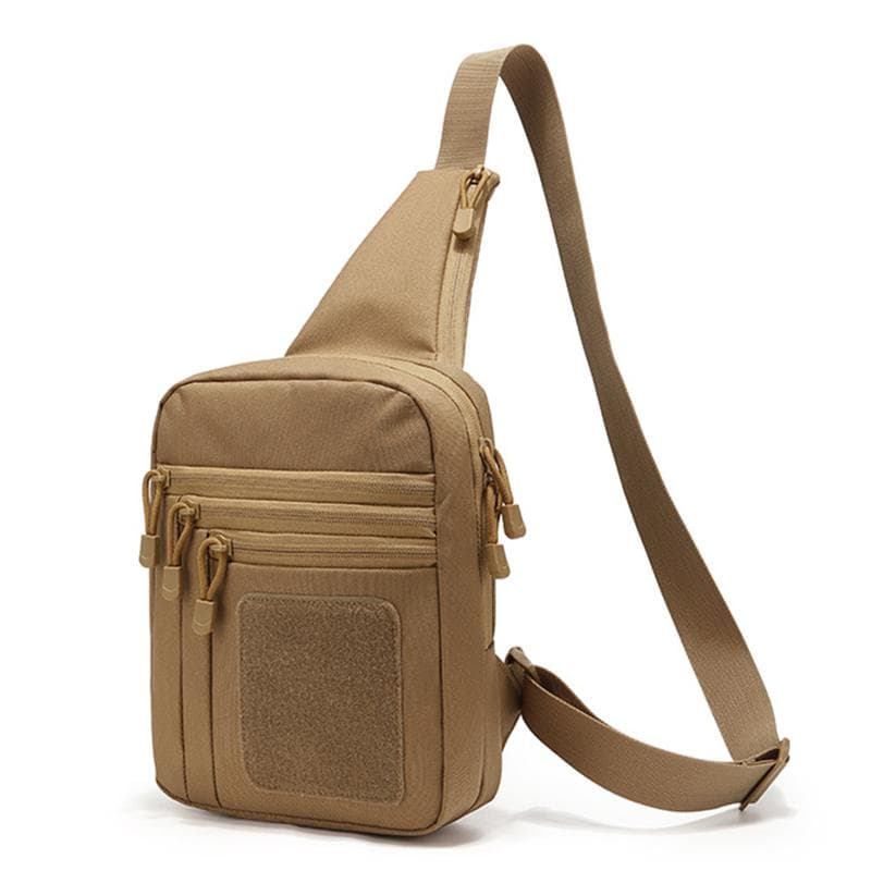 Outdoor Shoulder Chest Bag Concealed Carry Sling Crossbody Bag Backpack For Hiking Camping khaki