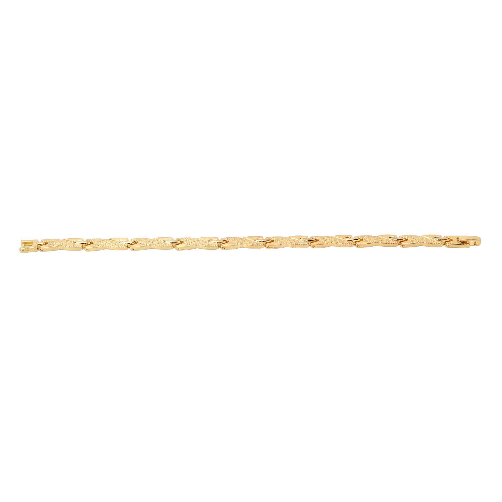 Women Magnetic Bracelet Titanium Steel Promote Relaxation Balance Sleep Stylish Bracelets gold