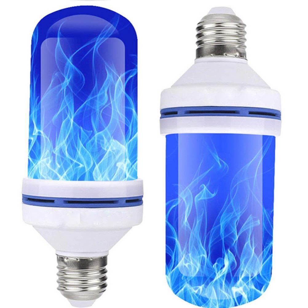 1PC LED Flame Effect Light Bulb Upside Down Effect LED Bulb Flame Bulbs For Festival Hotel Bar Party Decoration XYZ E27 blue