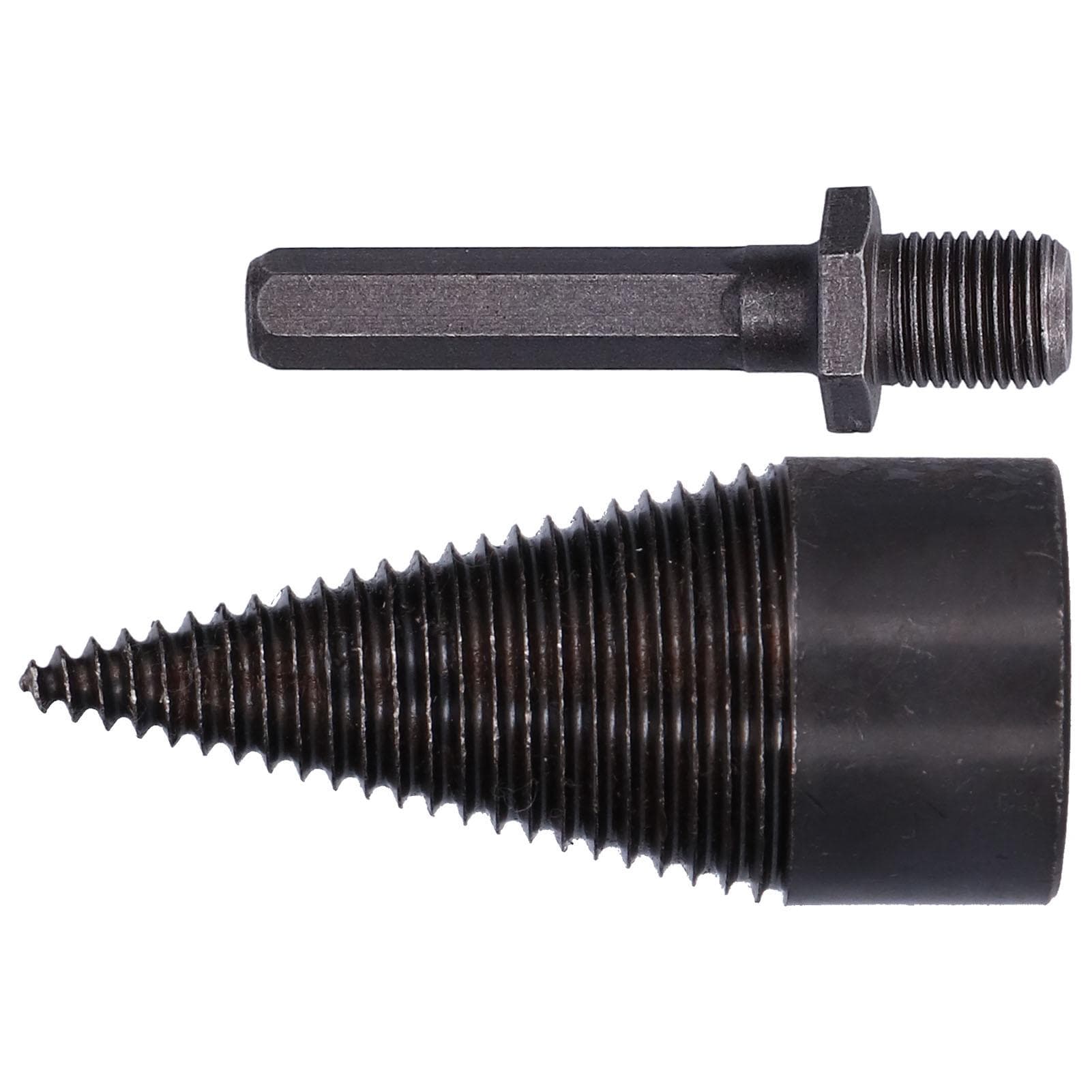 42mm Wood Splitter Bit Chopping Tool HighSpeed Steel for Electric Hammer Impact Drill(Hex Handle )