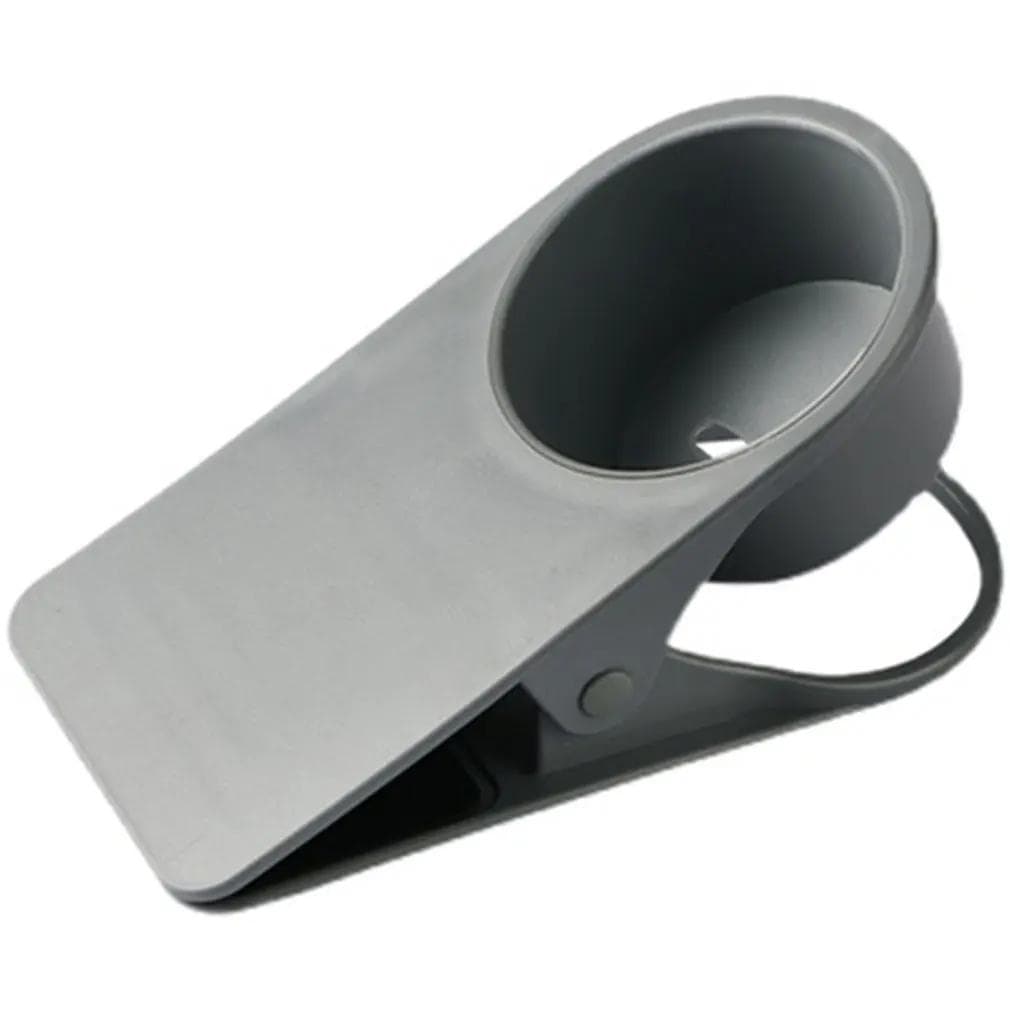 ABS Cup Holder, Automotive Creativity, Table Side Water Cup Holder, Office Desk Computer Desk Fixed Cup Holder dark grey