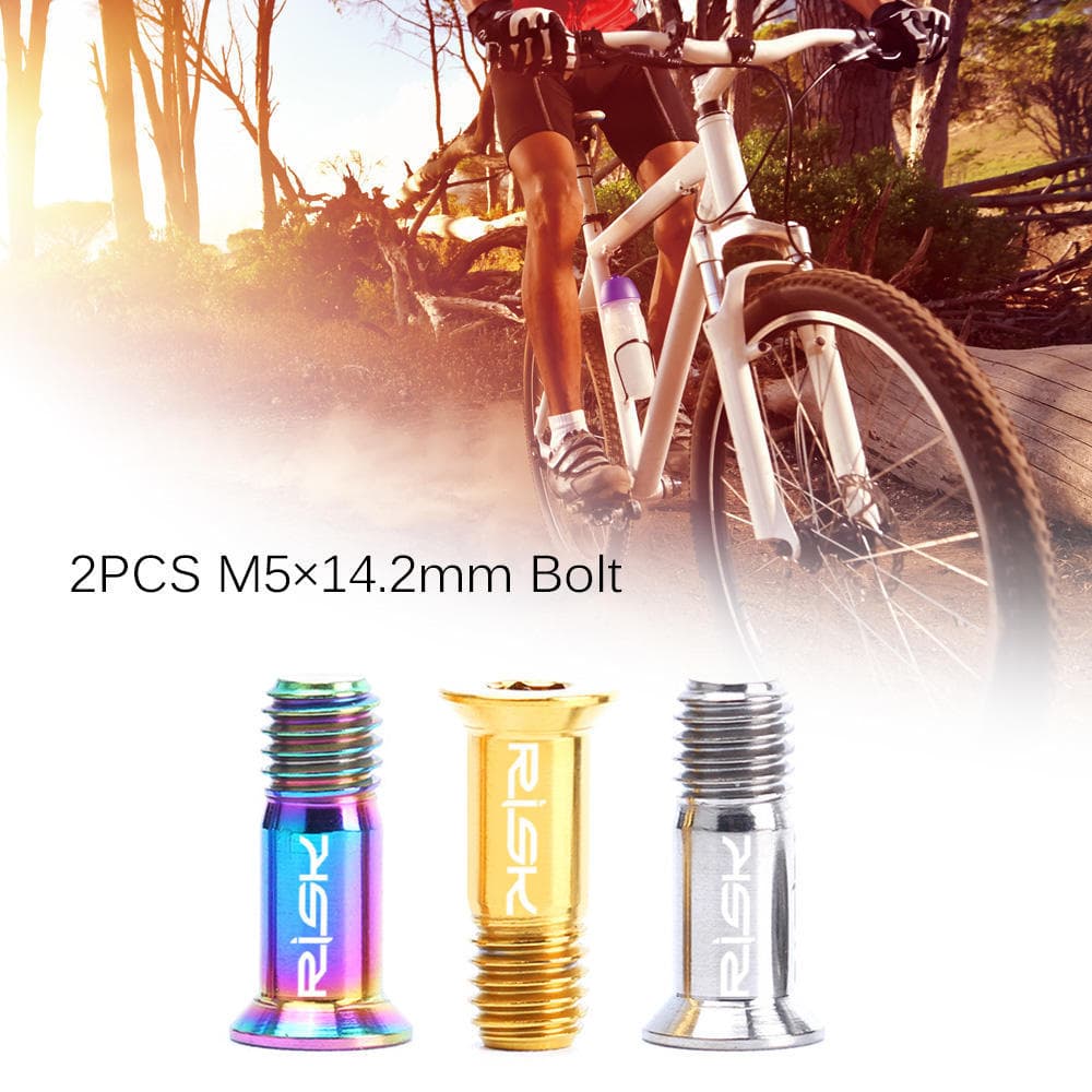 M5x14.2mm Bicycle MTB Bolt Mountain Bike Ultralight Stem Screw gold