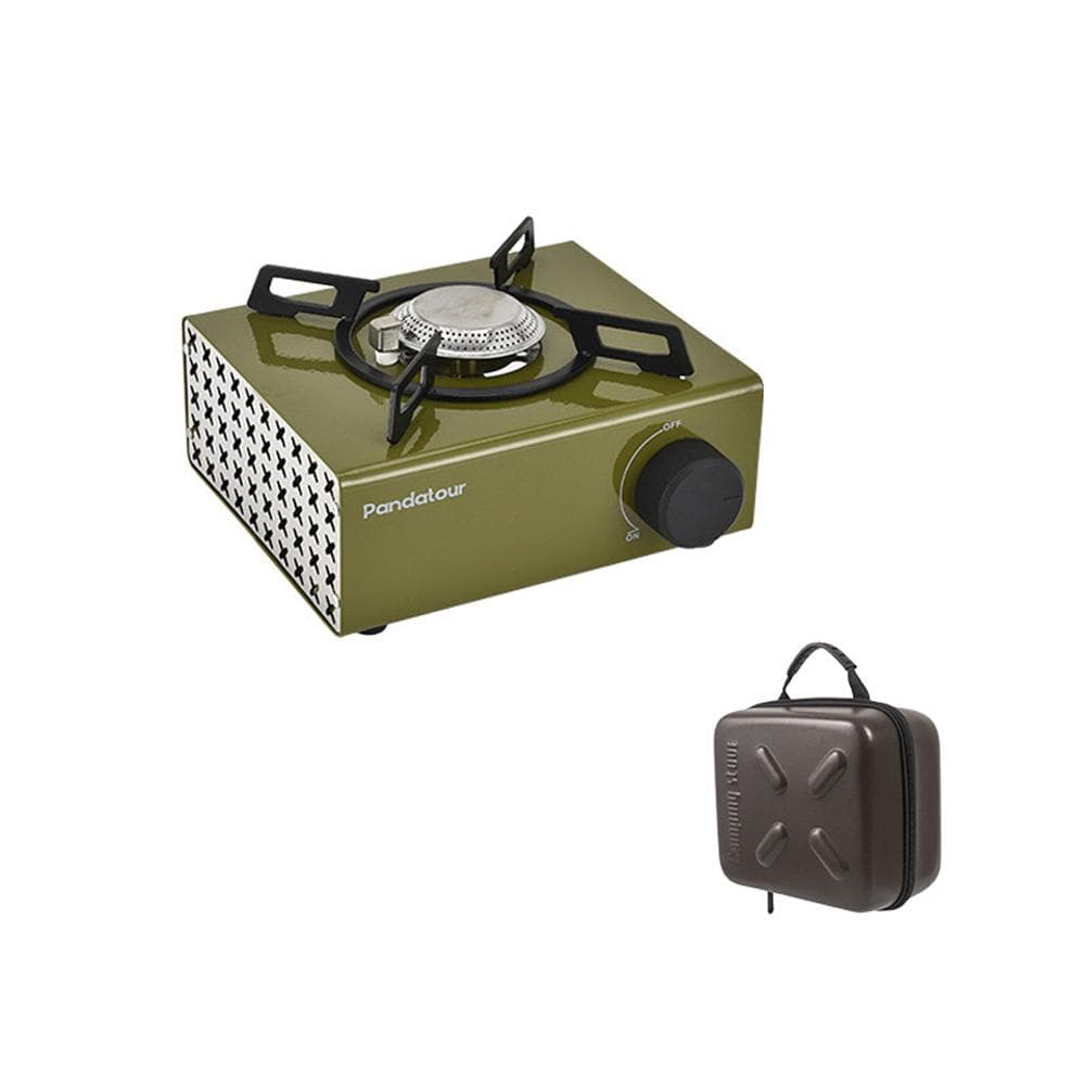 2000W High Power Outdoor Camping Metal Stoves Portable Picnic Barbecue Furnace Magnetic Suction green