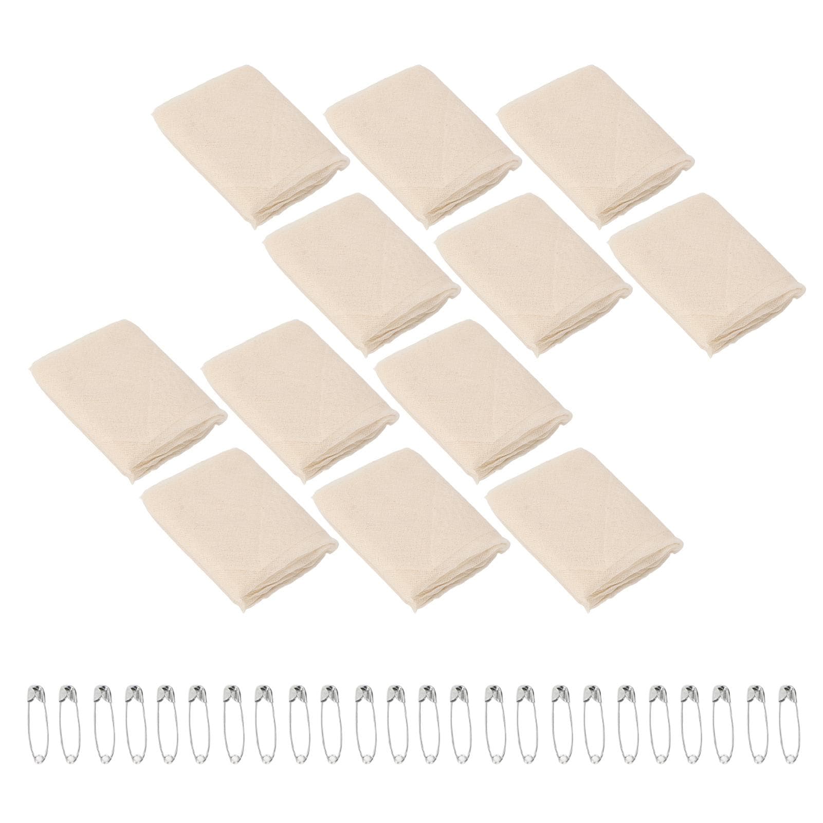 12pcs Triangular Bandage Gauze Dressing Covering Support Fractures Breathable Triangular Splint