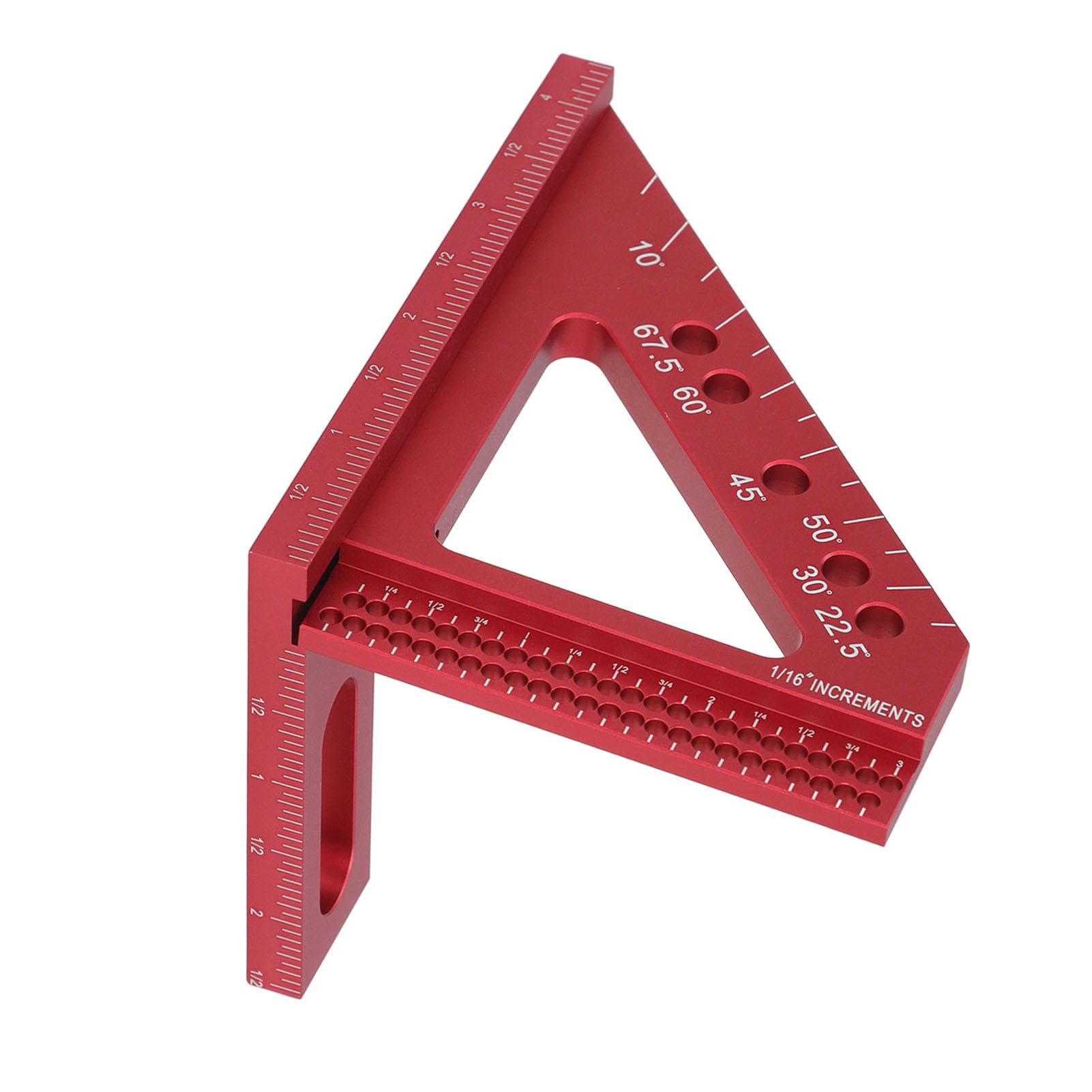 3D Multi Angle Measuring Ruler Hole Position Scribing Ruler 45 90 Degree Carpenter Square with