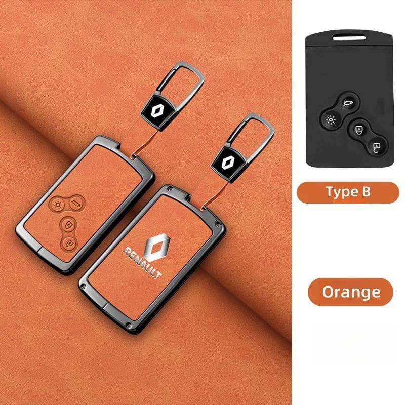 Hub Caps Zinc Alloy Car Key Case Cover Shell Keychain For Renault Koleos Captur Kadjar Megane Clio 5 Talisman Arkana Zoe Scenic