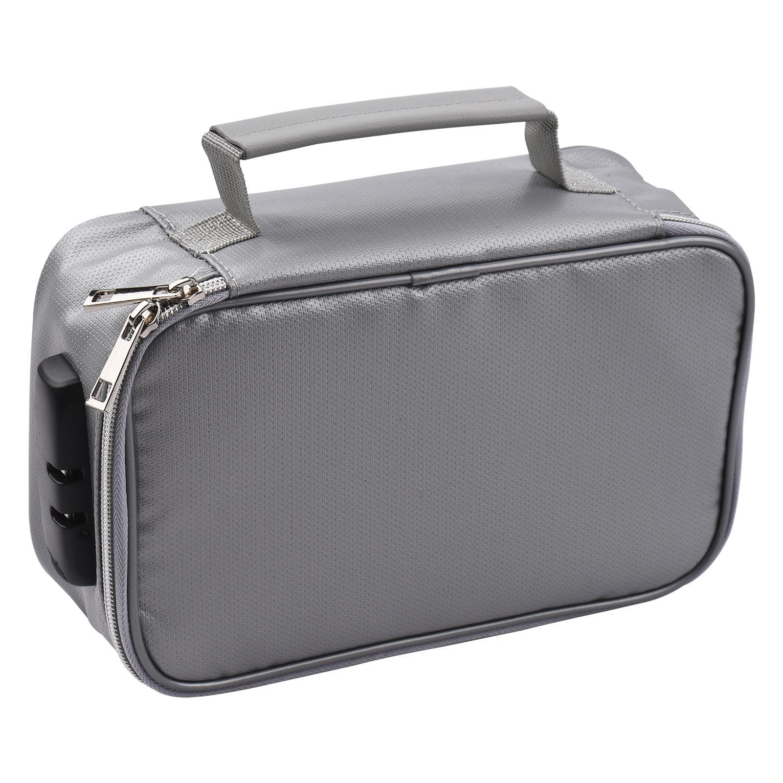 Fireproof File Document Bag Safety Organizer Zipper Closure Fire & Water Resistant Money Pouch with lock 2 grey