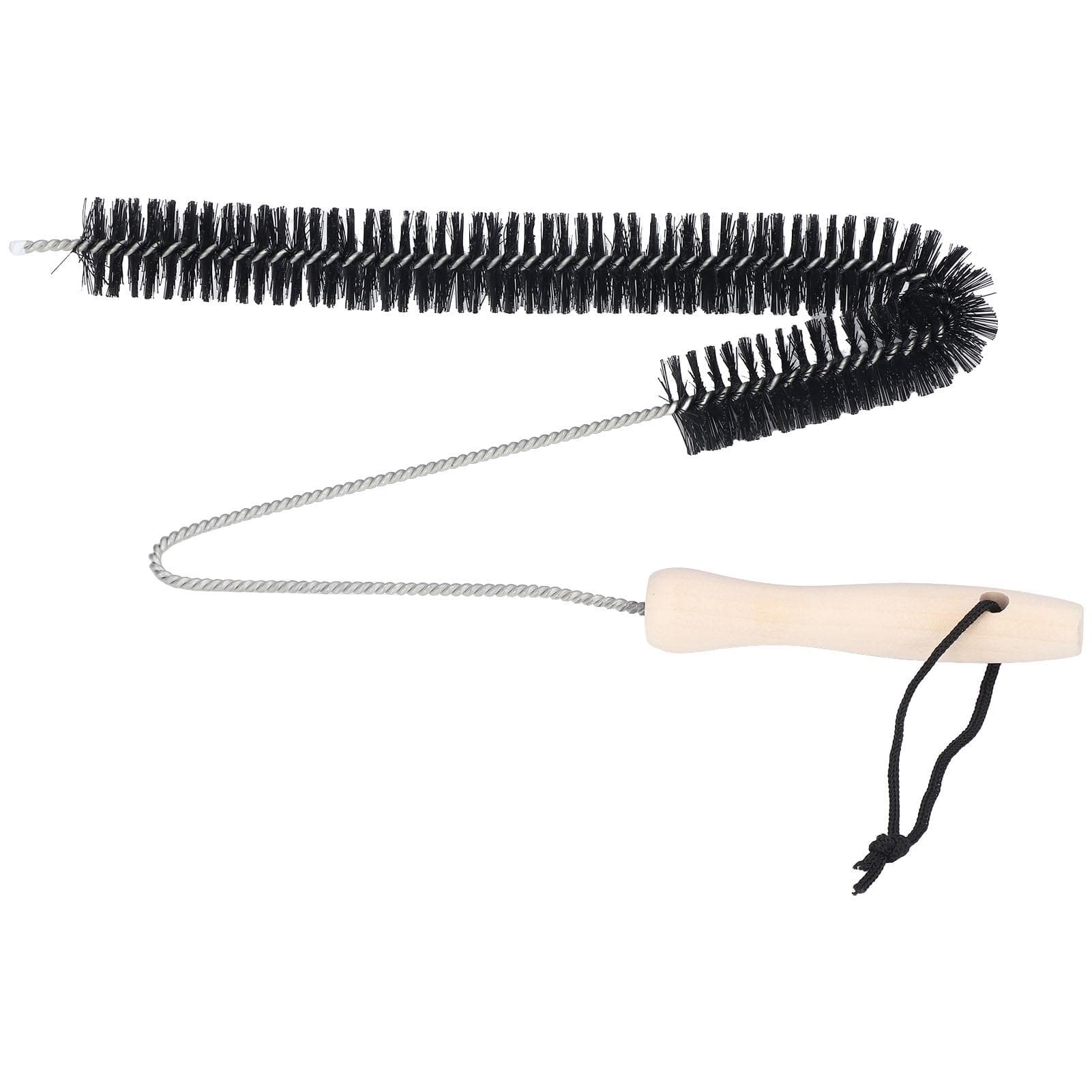 Stainless Steel Dryer Vent Cleaner Brush Multifunctional Bendable Pipe Cleaning Brush with Wood
