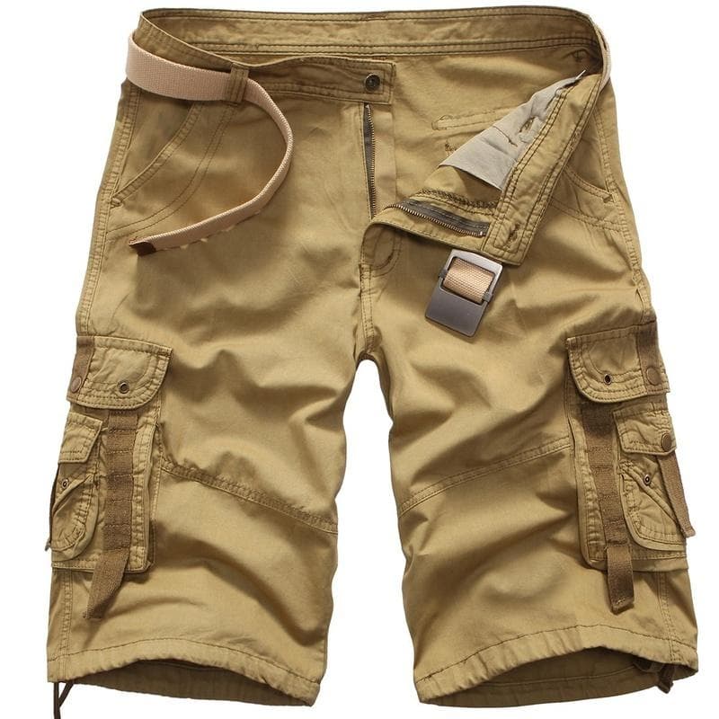 Summer Men's Loose Plus Size Casual Camo Short Pants Cargo Shorts 38 khaki