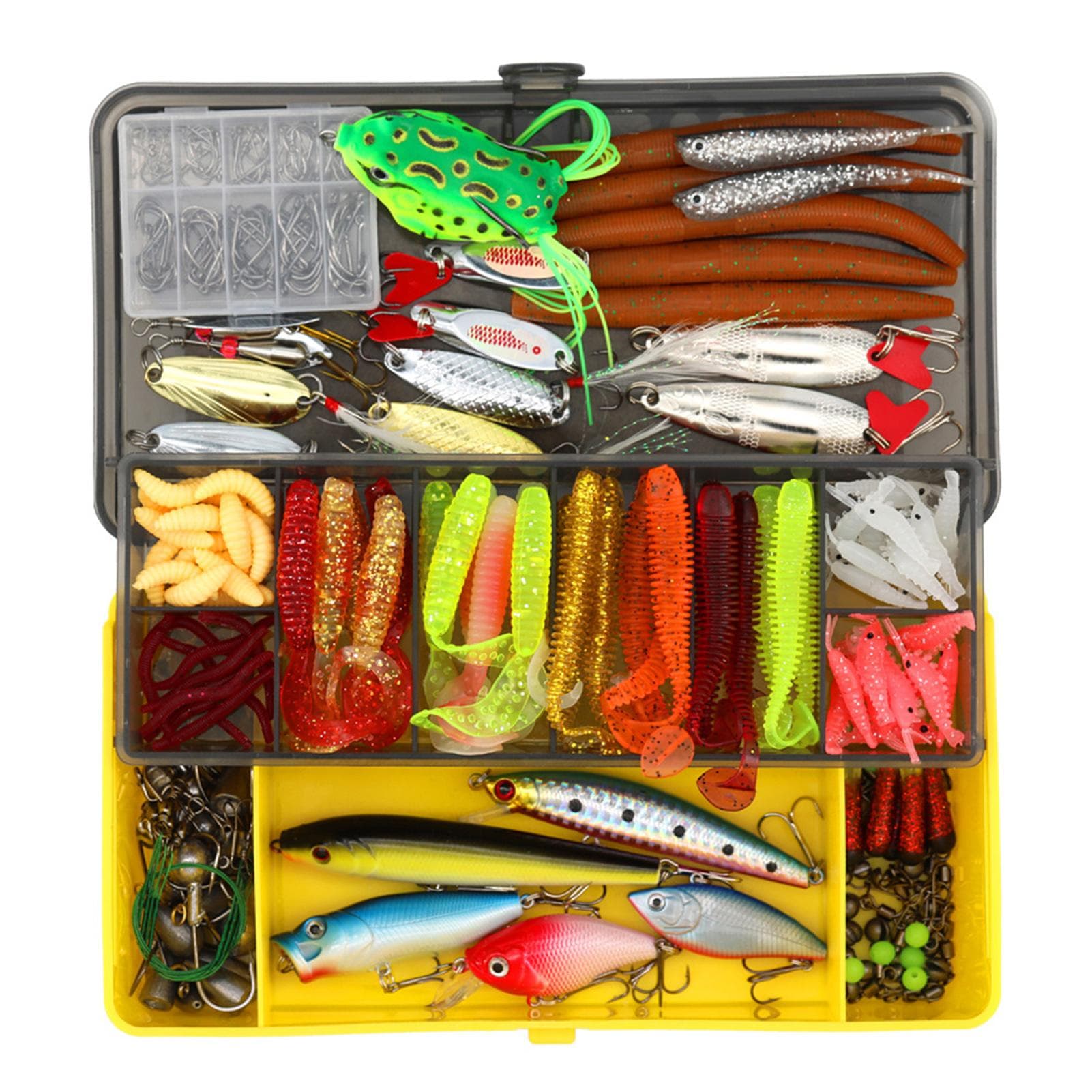 304pcs Fishing Accessories Kit Fishing Tackle Kit Fishing Gear 304pcs