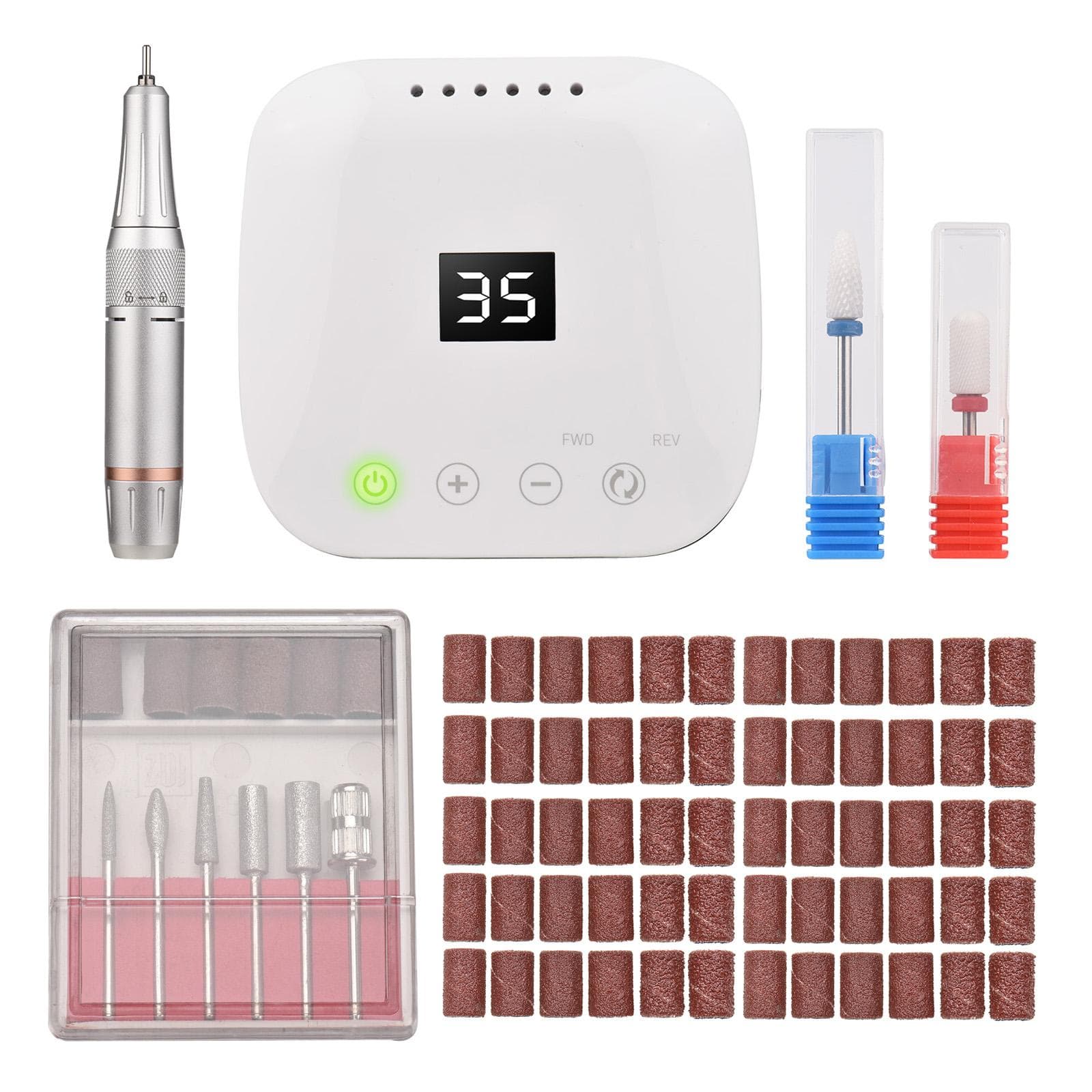 Nail Drill Machine Kit Electric Nail Drill Polish Kit 35000RPM Nail Drill Pen Nail File Manicure EU Plug multicolour