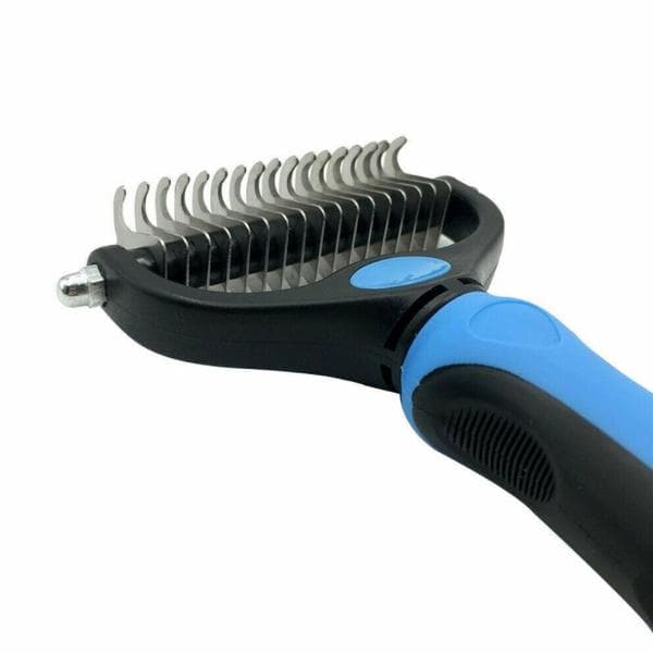 New Professional Pet Grooming Undercoat Rake Comb Dematting Tool Dog Cat Brush 17*5.5CM blue