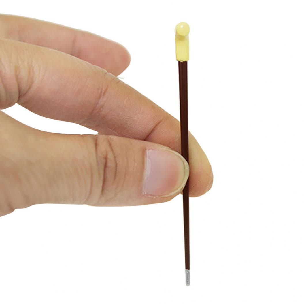 1/12 Scale Dollhouse Miniature Gentleman Crutch Walking Stick Pretend Play Toys
