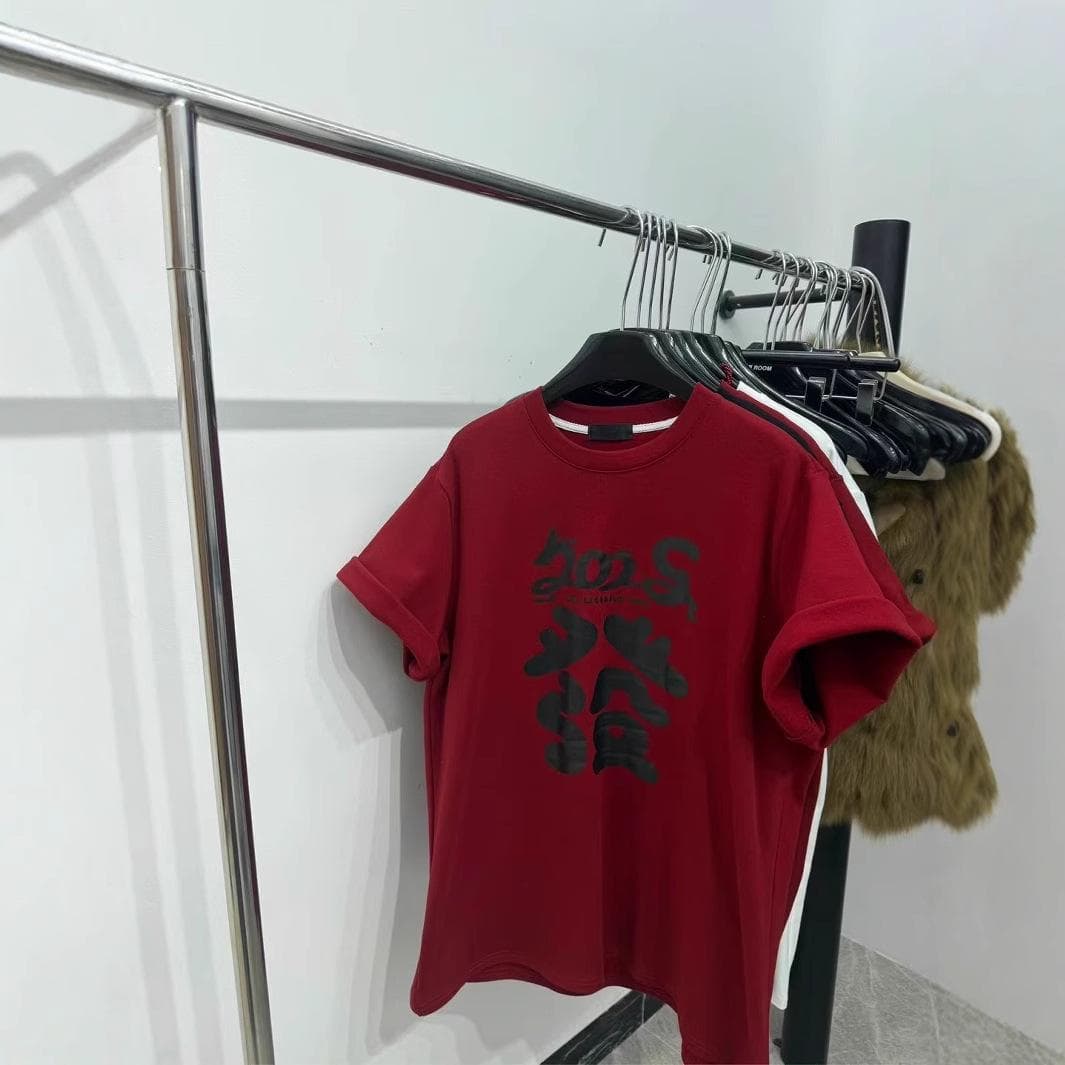 Spring New Fashion Loose Versatile Printed Large Size Cotton Short Sleeve T-Shirt Women XXXL
