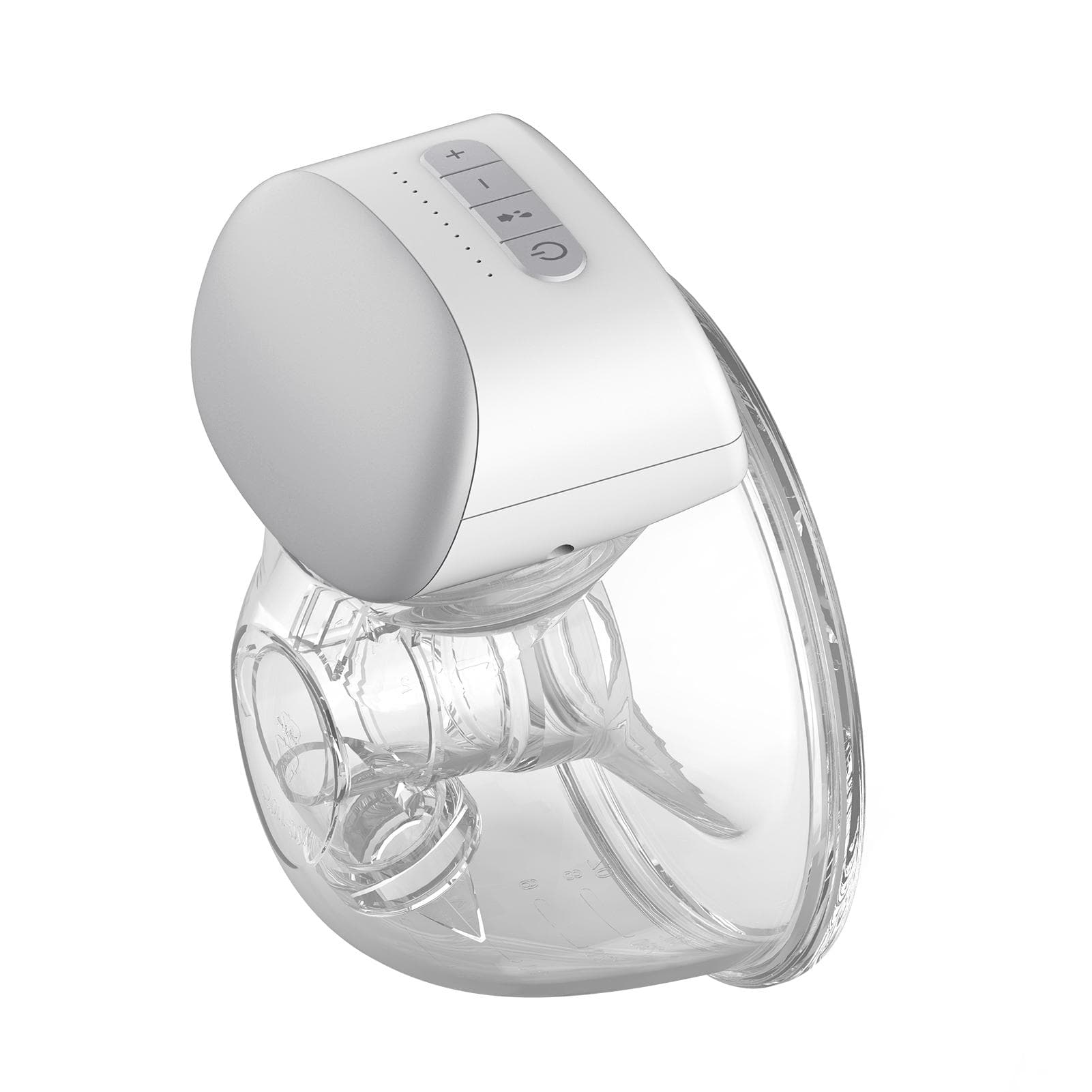 Bebebao P1 Wearable Breast Pump Hands Free Electric Single Portable Wearable Breast Cup 8oz 240ml 1 Set & 28mm grey