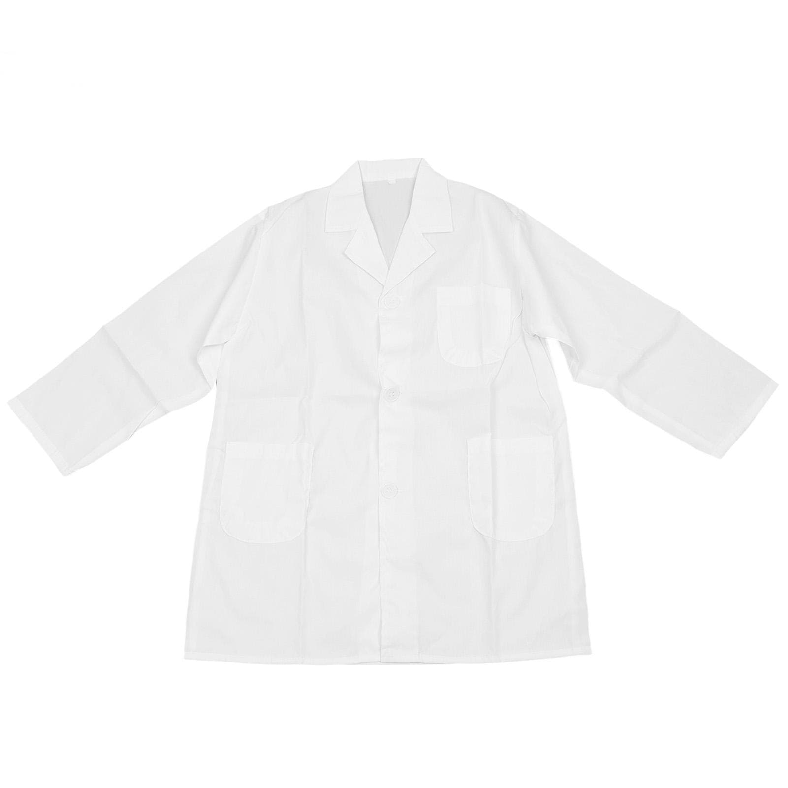 Kid School Button Up Laboratory Coat Boys Girls Cosplay Doctor Laboratory Coat with Pocket Costume L 130?140