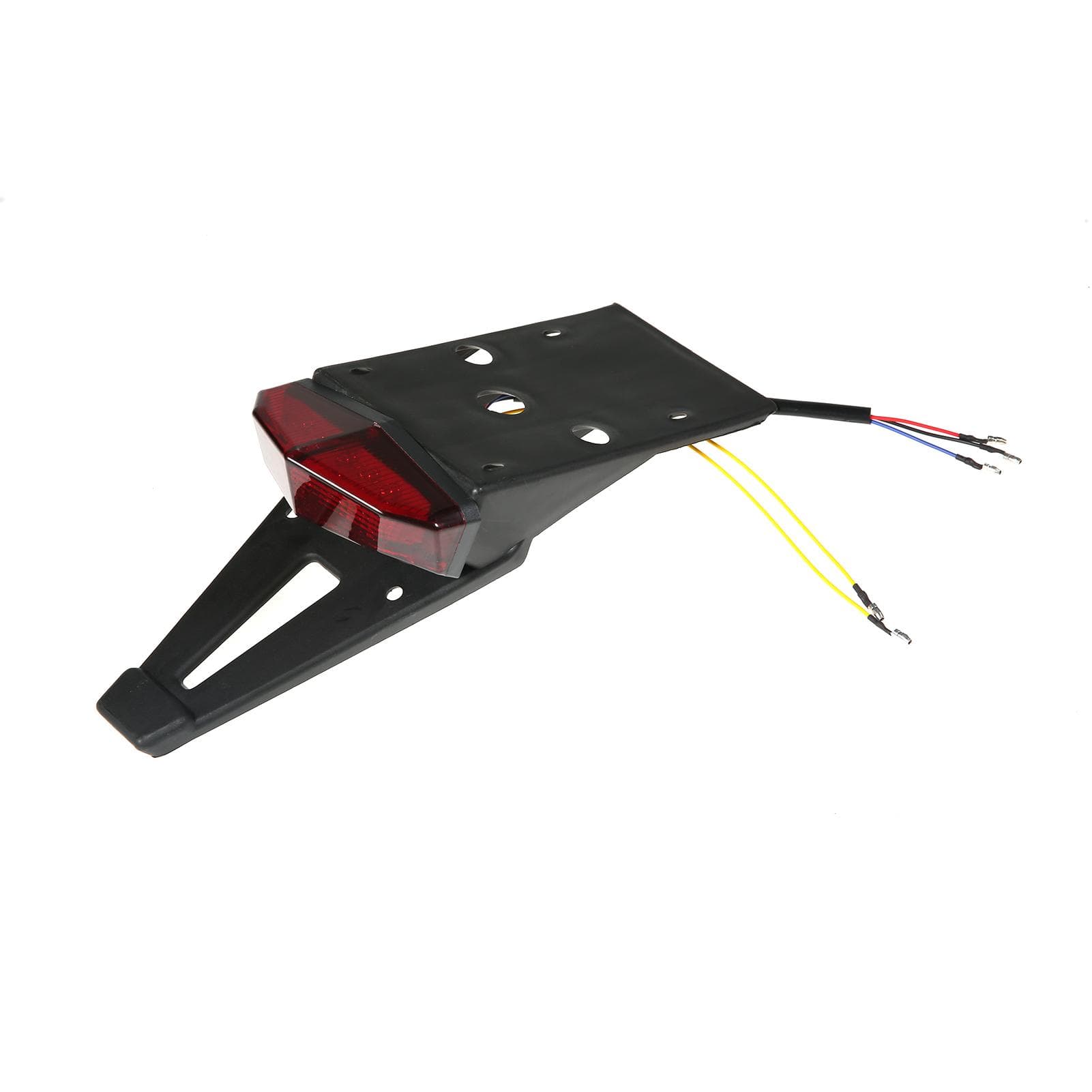 Rear Fender Mount LED Tail Light Brake Lamp Turn Signals License Plate Stop Light for Custom red